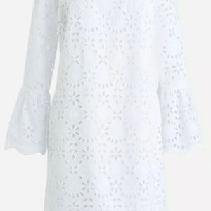 Brand new with tags white eyelet Jcrew dress